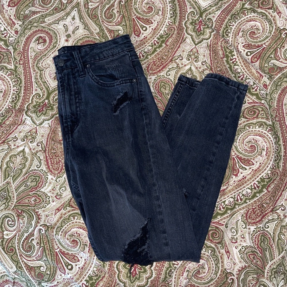 Faded/Ripped Wild Fable High Rise Mom Jean